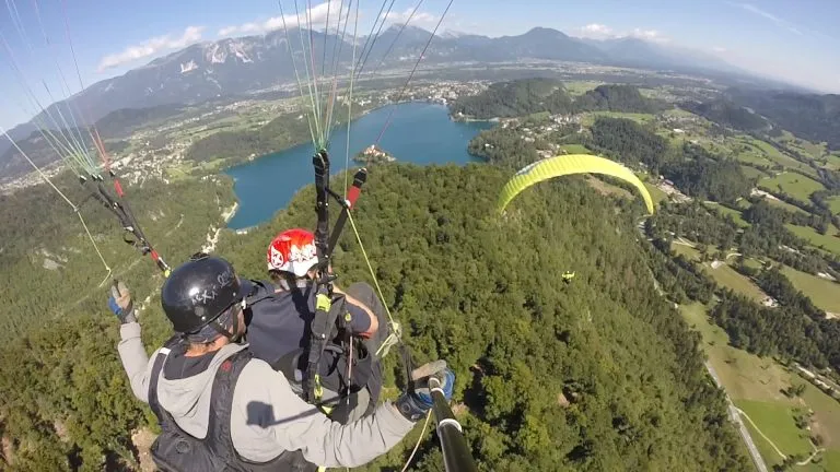 Bled stag paragliding