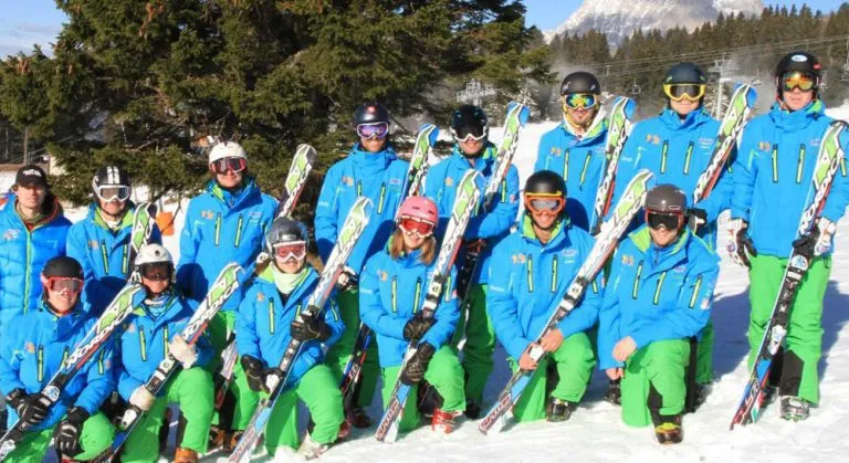 Junggesellengruppe Skifahren Slowenien